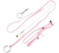 ibasenice Laisse Pratique Rose en Daim de Promenade pour Tortue Couleur Aléatoire Design Ajustable et Fêtes, Corde de Traction pour Sortir pour Animaux de Compagnie