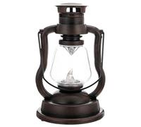ibasenice Lampe Décorative Rétro Créative en Abs Couleur Café, Lanterne D'atmosphère pour Maison et Fête, Lumière Vintage sans Batterie Longue Durée D'utilisation
