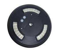 ibasenice Lampe Solaire de Drapeau LEDs Éclairage Pratique pour Poteau de Drapeau à Usage Extérieur et Installation Facile