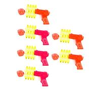 ibasenice Lance-Poing Rétractable Jouet à Ressort Garçon Et Filles Lot 6 Pièces Plastique Coloré Jeu Fête Présent Amusant Interaction Parent-garçon Et Filles