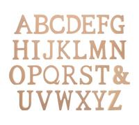 ibasenice Lettres en Bois Artisanales pour Décorations Créatives, Accessoires DIY Polyvalents, Ornements en Bois à Peindre pour Projets D'art et Décor Mural