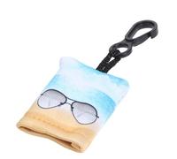 ibasenice Lingettes Nettoyantes pour Lunettes avec Porte-Clés Chiffon Microfibre Imprimé pour Verres de Lunettes de Lecture et Écrans de Smartphone Taille Compacte Portable pour Usage