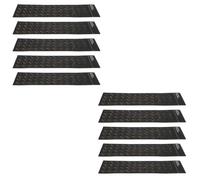 ibasenice Lot de 10 Autocollants de Lettres pour Clavier, Impression | Autocollants pour ordinateur portable en anglais, russe et hébreu, faciles à lire, améliorent la frappe pendant les
