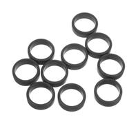 ibasenice Lot De 10 Bagues De Sport En Silicone Élastique Noir Taille 8, Anneaux En Silicone Confortables Et Résistants Aux Rayures, Accessoires Pour Exercices Extérieurs Et Musculation