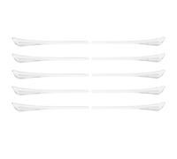 ibasenice Lot de 10 Embouts de Branches de Lunettes Transparents Taille L en Plastique Antidérapants, Manchons de Rechange pour Maintien et Confort, Accessoires pour Lunettes Unisexes Usage