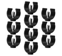 ibasenice Lot de 10 Goupilles Verrouillage en Acier et Plastique, Clips de C pour Tubes de Béquilles et Cannes, Accessoires de Serrage Pratiques pour Seniors et Utilisation Quotidienne