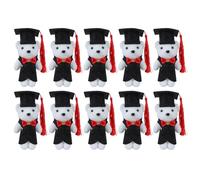 ibasenice Lot de 10 Ours en Peluche pour Bouquet de Fin d'études - Petit Ours Docteur en Peluche - Jouet de Fin d'études pour Composition, Souvenir de Remise de diplômes préscolaires