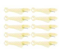ibasenice Lot de 10 Passe-fils Ergonomiques en Plastique et Métal de Poisson, Utilisation Main pour Couture Quotidienne et Activités Extérieures