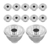 ibasenice Lot de 100 petits abat-jour en plastique pour lampe à poser soi-même - 2,5 cm - Pour figurines d'extérieur - Yeux d'animaux solaires - Décoration de jardin