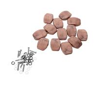 ibasenice Lot de 12 Boutons Mécaniques de Guitare Carrés Rouges en Plastique, Capuchons pour Mécaniques de Guitare Électrique et Classique, Diamètre Trou 0,1-0,15 Pouce, Accessoires