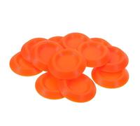 ibasenice Lot de 12 Mangeoires Miniatures Orange 3,4 Cm pour Insectes Bols en Plastique pour Nourrir Grillons et Blattes Terrariums Bol de Nourriture Sécurisé et Facile D’Entretien