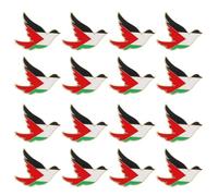 ibasenice Lot de 16 Broches Symbole de Paix en Alliage de Zinc Épingles Émaillées Drapeau Palestinien Badges Polyvalents pour Veste Chapeau Cravate et Paquet à Dos Symbole Solide de