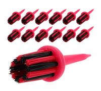 ibasenice Lot de 16 Douilles pour Tee de Golf 62 Mm en Plastique Incassable Brosse Intégrée Porte-balles, Accessoires D’entraînement Polyvalents pour Tees Golf Remplaçables et Entretien