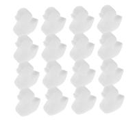 ibasenice Lot de 16 Éponges Absorbantes D'huile pour Et Piscine, Filtre Flottant Blanc en Forme De Canard pour Nettoyage Spa, L'élimination De l'huile Et