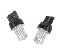 ibasenice Lot de 2 Ampoules LED 7443 Rouges pour Feux Stop et Feux Arrière 54 LED Smd Ultra-Lumineuses Étanches et Basse Consommation Remplacement Facile