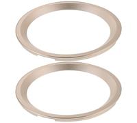 ibasenice Lot de 2 Anneaux de Bordure pour Haut-parleur 6,5 Pouces Couleur Dorée, Entretoises Décoratives en Plastique Solide, Kit DIY pour Protection et Amélioration Acoustique