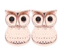 ibasenice Lot de 2 Anneaux Décoratifs en Alliage Hibou pour Bracelets de Montre en Silicone, Accessoires Compatibles Montres Connectées, Clous Décoratifs pour Ornements de Bracelet, Style