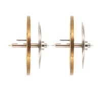 ibasenice Lot de 2 Balanciers D'horloge Mécaniques Dorés, Accessoires pour Mécanismes D'horlogerie, Pièces de Remplacement pour Réveils Anciens, Compatibles Réparation Horloges Murales, Kit