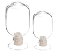 ibasenice Lot de 2 Bocaux en Verre pour Rangement et Décoration, Capacité 250ml et 125ml, Structure Stable et Design Délicat, pour Décoration de Restaurant
