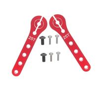 ibasenice Lot De 2 Bras De Direction pour Voiture Télécommandée en Alliage D'Aluminium pour Avion Télécommandé Accessoire De Rechange pour Avion Télécommandé Rouge