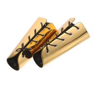 ibasenice Lot de 2 brassards de Protection rétro, Style Chevalier, Accessoires de déguisement de Guerrier pour Cosplay, dorés.