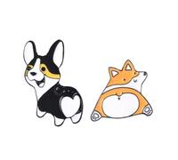 ibasenice Lot de 2 Broches en Alliage de Chien, Décoratives et Élégantes, pour Cérémonies et Soirées, Accessoires Mode pour Filles et Dames