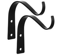 ibasenice Lot De 2 Crochets Métalliques Incurvés 11,5 Cm Pour Plantes Suspendues Et Lanternes, Support Mural Robuste Pour Balcon Et Jardin, à Suspendre Décorative En Fer Résistant à L'usure