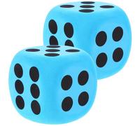 ibasenice Lot De 2 Dés Géants en Mousse Eva 3.15 Pouces Accessoires De Jeu Multifonctions pour Enfants Activités Éducatives Jeux De Société