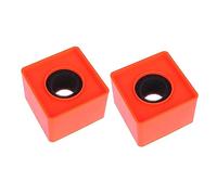 ibasenice Lot De 2 Drapeaux De Micro Abs Logo, Station De Microphone Carrée Pour Interview, Et Événement