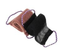 ibasenice Lot de 2 Éponges de Bain Africaines Exfoliantes en Filet, 2 Couleurs, Gommage Corporel Doux, Serviettes de Toilette Pratiques pour Nettoyage Complet du Dos Corps