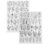 ibasenice Lot de 2 Feuilles Hydrosolubles pour Broderie, Stabilisateur Résistant et Facile à Déchirer, pour Couture et Bricolage DIY