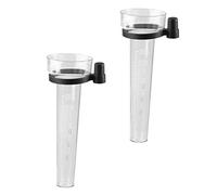 ibasenice Lot De 2 Gobelets Doseurs en Plastique pour Test d'eau Potable Support De Pluviomètre Pluviomètre pour Clôture Pluviomètre Arroseur Piscine Pluviomètre Précis Lumière