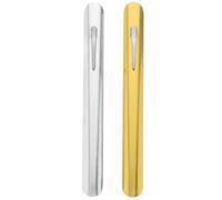 ibasenice Lot de 2 Grattoirs à Miettes en Acier Inoxydable, Portable et Léger, Couleur Or et Argenté, Outil de Nettoyage pour Table, Bureau et Restaurant, Balayeuse de Table et Pratique