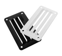 ibasenice Lot de 2 Grilles de Ventilation à Persiennes Noires pour Camping-car, Accessoires Intérieurs Faciles à Installer, pour Fête Estivale et Climatisation Rv
