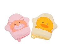 ibasenice Lot de 2 Lingettes Corporelles pour Bébé en Coton Doux Forte Absorption D'eau et Forme Étoile Cartoon, Maison Voyages Couleur Aléatoire