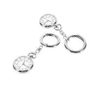 ibasenice Lot De 2 Montres De Poche pour Infirmières Porte-clés, Cadran Large, Chronométrage Précis, Fixation Sûre, Adaptée Aux Examens Et Surveillance Infirmière, Usage Médical Quotidien