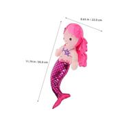 ibasenice Lot De 2 Oreillers en Peluche pour Poupées Sirènes Jouets en Peluche Dessin Animé Petite Sirène Animaux en pour Filles en pour Filles
