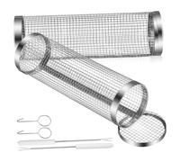 ibasenice Lot De 2 Paniers À Roulettes Pour Barbecue Panier Rond À Roulettes Panier À Roulettes Pour Barbecue Panier À Roulettes Pour Barbecue Réseau 304