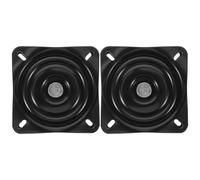ibasenice Lot de 2 plaques pivotantes de Rechange pour Tabouret de Bar - Plaque de roulement Robuste de 12,7 cm (5 Pouces) pour Tabouret de Bar - Rotation à 360° - Base pivotante en Acier épais