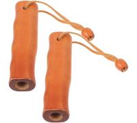 ibasenice Lot de 2 Poignées de Rechange pour Parapluie de Pluie, Poignée Compacte en Bois Naturel Clair 14 Mm Cordelette, Remplacement pour Parapluie de Voyage et Parasol Extérieur