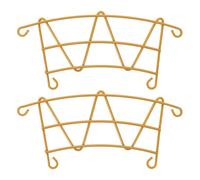 ibasenice Lot de 2 rallonges de perchoir compatibles avec Les mangeoires intelligentes, Plateforme d'extension de perchoir, pièce de Rechange extérieure en métal avec visserie, résistante aux