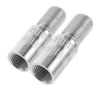 ibasenice Lot de 2 Rallonges de Valve de Pneu Universelles 25 Mm en Laiton Chromé, Adaptateurs pour Bouchons de Valve de Voiture, Moto, Vélo - Extension Pratique pour Entretien Pneus