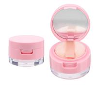 ibasenice Lot de 2 Sets de Sets de Poudriers Vides pour Produits Cosmétiques, Boîte de Rangement pour Poudre avec Miroir et Houppette, Matériau Abs Résistant, pour Maquillage Quotidien