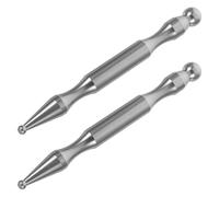 ibasenice Lot de 2 Stylos D'acupuncture en Acier Inoxydable pour Massage des Tissus Profonds, Masseur Facial et Corps Compact, Outil de Réflexologie Faciale et Soulagement Musculaire du Cou