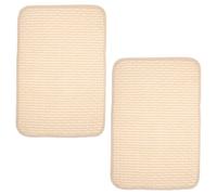 ibasenice Lot de 2 Tapis Absorbants Imperméables pour Chiens 30X45 CM, Coton Doux, Lavables et Réutilisables, Alèse pour Bébé et Chiots, Tapis de Propreté Absorbant Urine et Odeurs, Protège