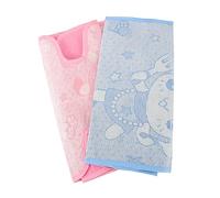 ibasenice Lot De 2 Tapis De Siège Rafraîchissants Pour Poussette Bébé, Couche Double En Tissu Non Tissé, Bleu Et Rose, Absorbant La Transpiration, Été, Léger Et Doux