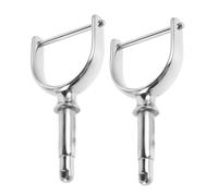 ibasenice Lot De 2 Verrous pour Planche À Pagaie Supports De Pagaie Latéraux en Métal Robustes pour Bateau Argent