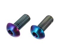 ibasenice Lot De 2 Vis en Titane pour Porte-Bidon Boulons De Porte-Bidon Rondelles en Titane Boulons en Titane Boulons De Vélo en Alliage De Titane Coloré