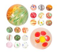 ibasenice Lot de 20 Billes De Verre Décoratives pour Jardin d'enfants Galets pour Aquarium sans pour Une Décoration