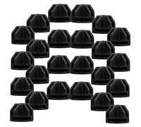 ibasenice Lot de 20 Boucles de Connexion Cubiques Noires, Connecteurs en Plastique Robustes, Angle Droit, pour Armoires, Cages et Organisateurs à Fils Métalliques, Accessoires Polyvalents